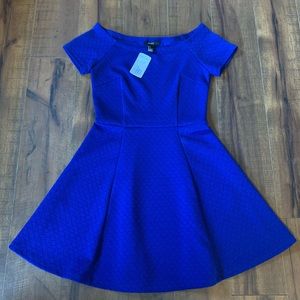 Flattering blue dress